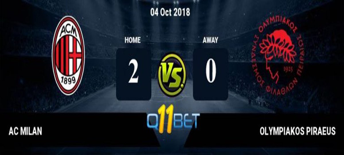 Prediksi Skor AC Milan VS Olympiakos tanggal 04-10-2018 pukul 23:55:
klikgol88.com/prediksi-perta…

Gabung dengan kami agar bisa terus dukung tim kesayangan anda dan Menang bersama, langsung daftar saja: bit.ly/2uwKZvK
#BEKALSEBELUMAJALEPS14 #MMBTHESERIES14 #BapakHoaxNasional