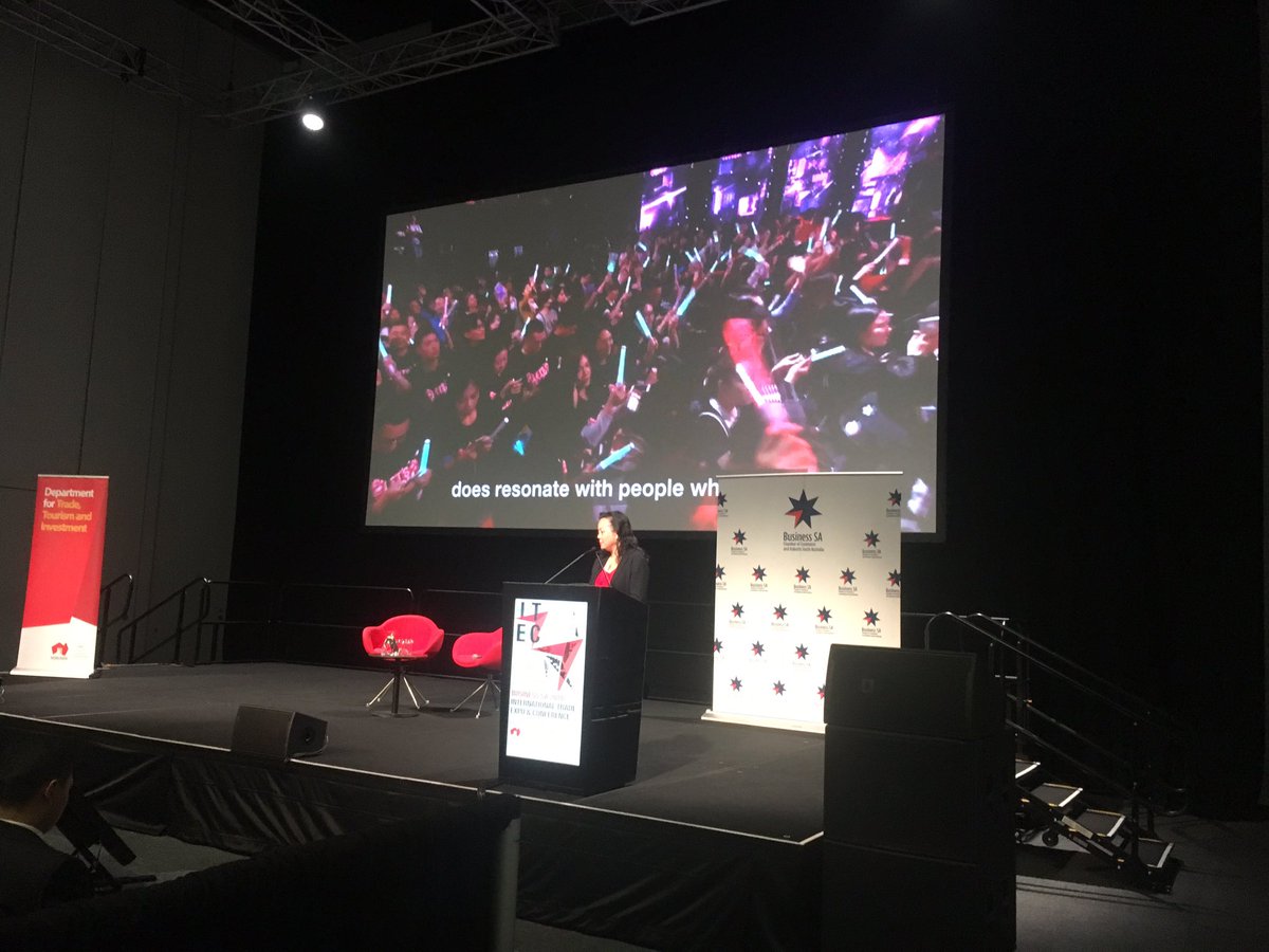 anthonyopenney's tweet photo. Hearing the story of @AlibabaGroup from Maggie Zhou @alibaba_aus Managing Director 🇦🇺 🇳🇿 Maggie Zhou @Business_SA #ITEC18 https://t.co/zXDLCkXetG