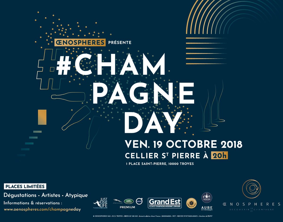 #ChampagneDay 2018 in #Champagne

#champagneday2018 <a href="/villedetroyes/">Ville de Troyes</a> #event #artist #craftmen
<a href="/regiongrandest/">Région Grand Est</a> <a href="/champagne_ref/">La Champagne, refined art de vivre</a> <a href="/ChineurdeChamp/">Chineur de CHAMP</a> <a href="/AubeChampagne/">Aube en Champagne</a>
#OenoSpheres