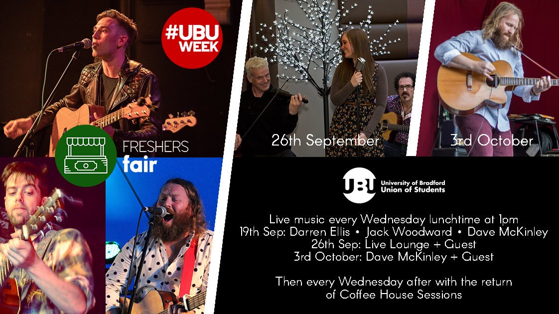 DMcKinleyMusic's tweet photo. Had a great time at this year's #FreshersFair at @UniofBradford thanks @philiplickley for booking me, check out more music from me here...www.davemckinleymusic.bandcamp.com #UBUWeek https://t.co/WXUd04LOPN