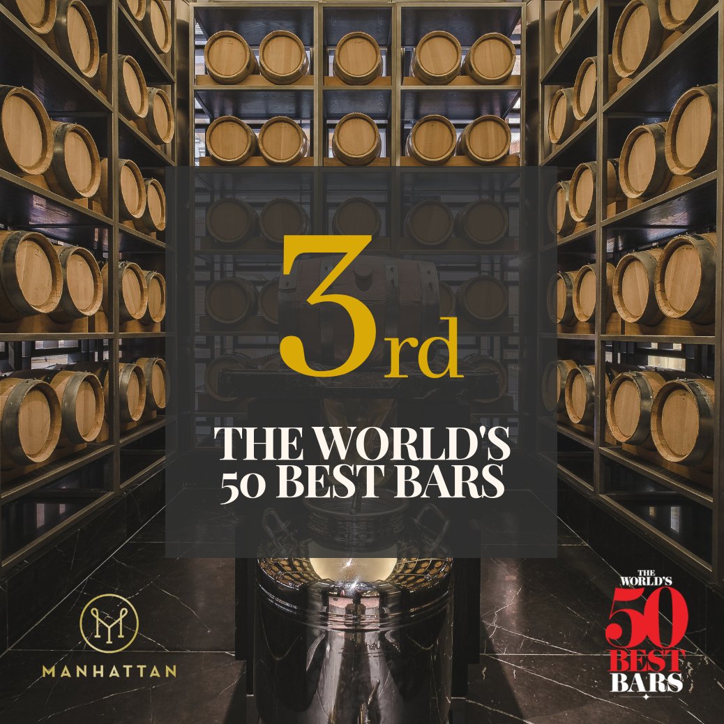 At The World’s 50 Best Bars 2018 Awards last evening in London, Manhattan claimed itself in the leagues of the top three - the first bar in Asia to make it to the Top 3! This could not be achieved without all your support! Read more about the award here -  bit.ly/2xYHpMx