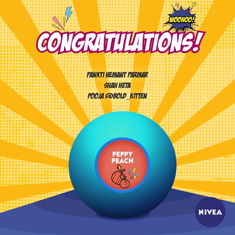 NIVEA_INDIA's tweet photo. And they've found their perfect Lip Balm. Congratulations to all our contest winners. #TellTheMagicBall #NIVEAForYou https://t.co/KDKQSs6cfv