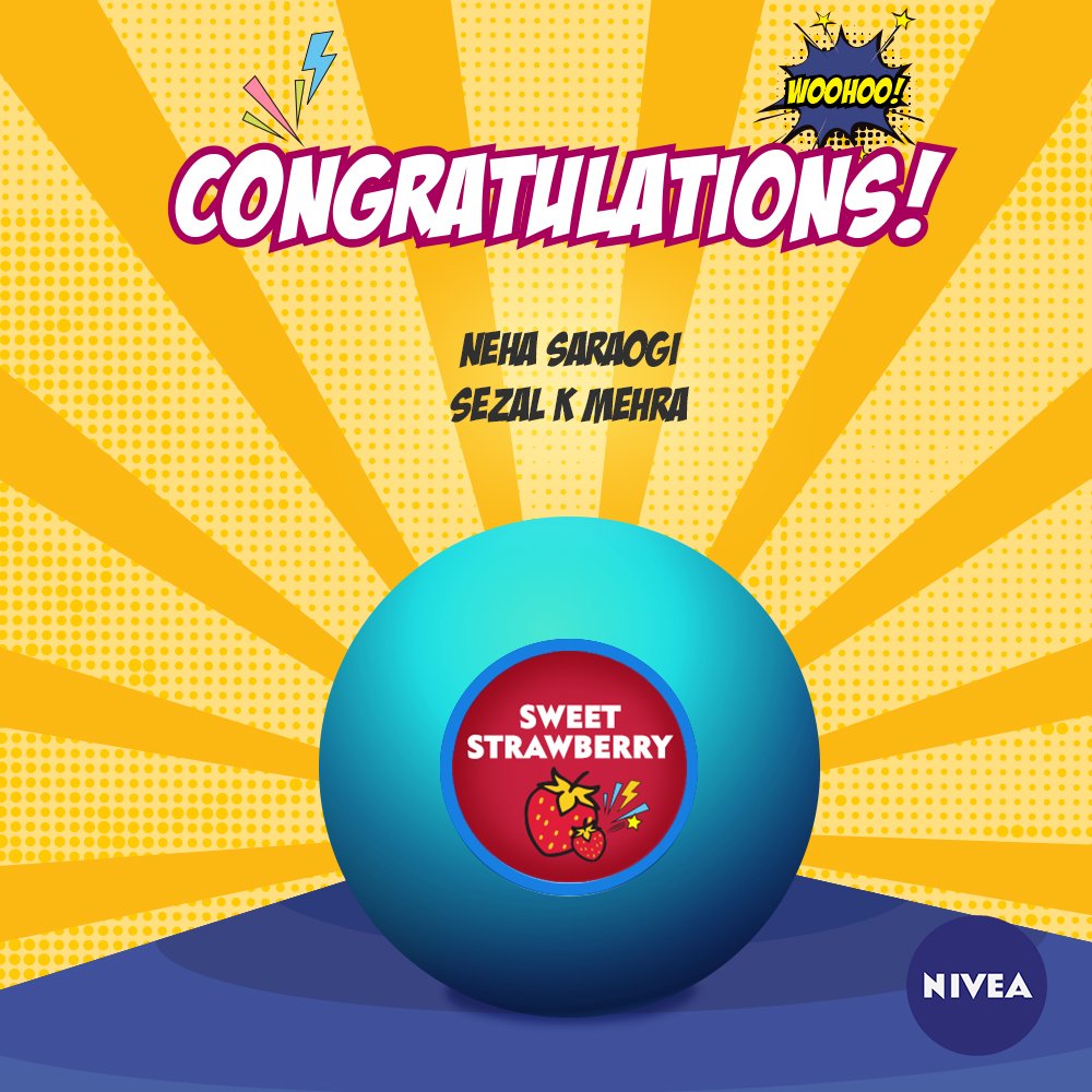 NIVEA_INDIA's tweet photo. And they've found their perfect Lip Balm. Congratulations to all our contest winners. #TellTheMagicBall #NIVEAForYou https://t.co/K6r8kaIH5T
