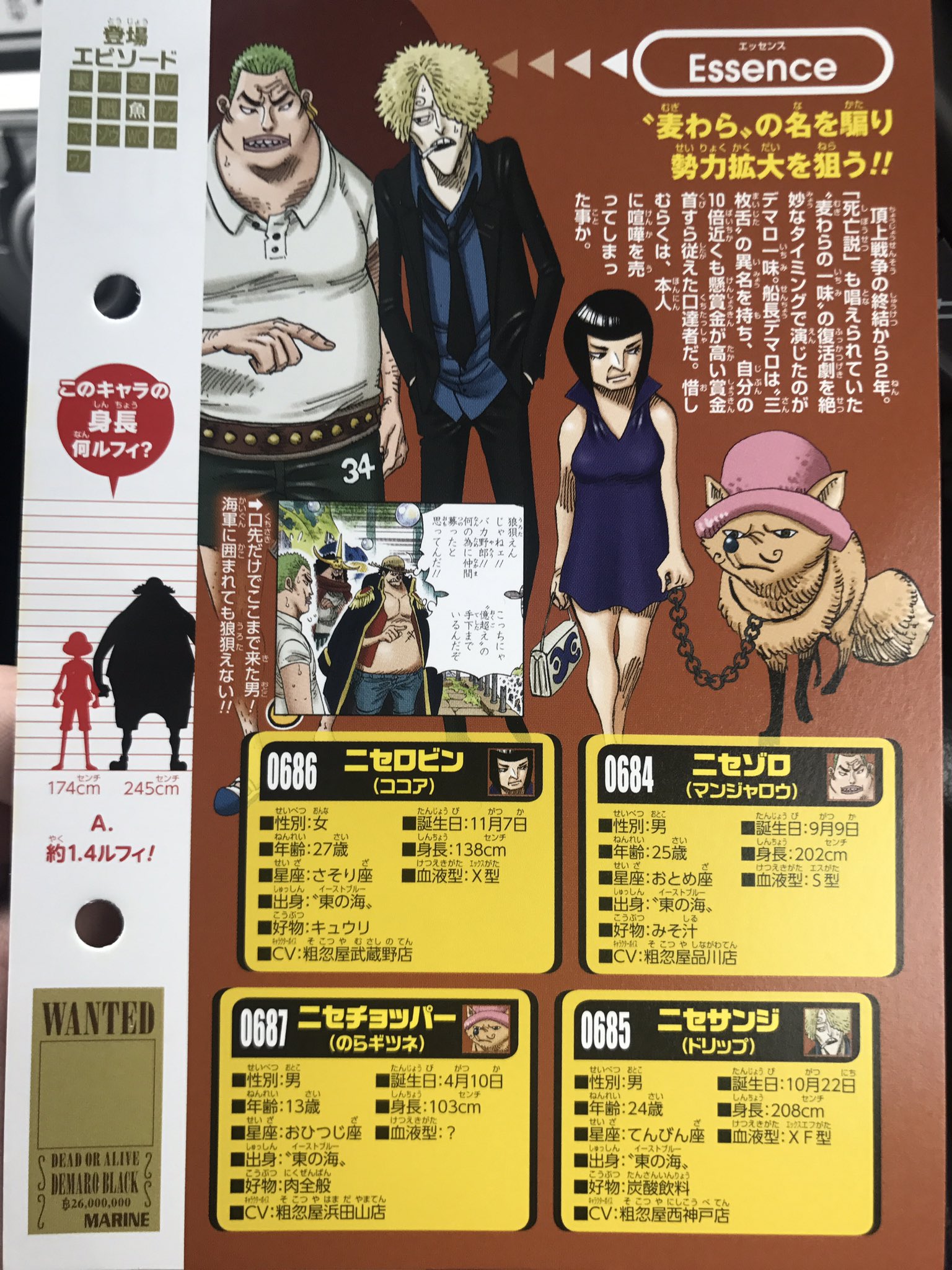 Vivre Card One Piece Visual Dictionary Page 26 Vivre Card One Piece Visual Dictionary Page 26