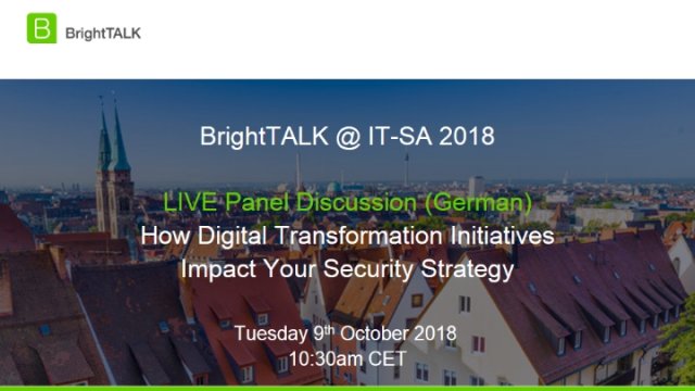 EnableBitSensor's tweet image. Take your calendar one more time as Ruben van Vreeland, Hacking CEO, will talk about IT-SA next week Oct 9 at 10:30 am.
He is joined by Matthias Maier, Splunk and Rolf von Rössing, ISACA. Are you interested to see how these three see the future? 
buff.ly/2y8RV3a