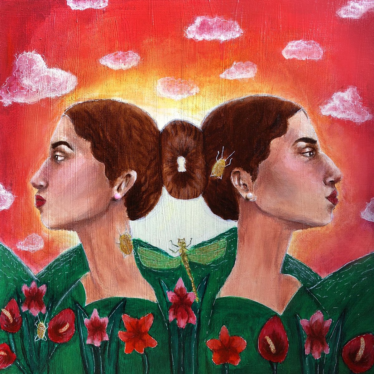 JessicaGuetta's tweet photo. DILEMMA, oil painting on wood pannel https://t.co/3Rz89zlPXY