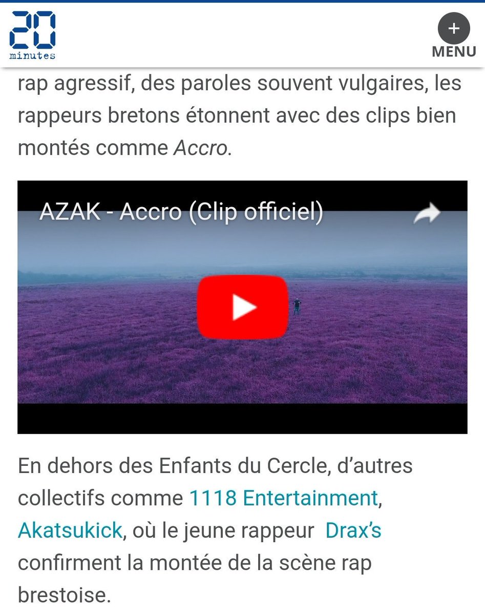 1118Ent's tweet photo. ça cite le @1118Ent dans @20Minutes. rien de flamboyant, mais ça fait toujours plaisir 😊 https://t.co/RkUE6su1kR