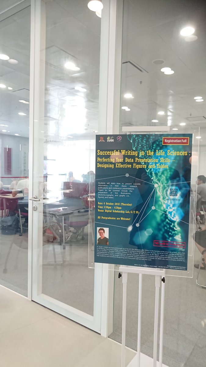 cuhklibresearch's tweet image. We are happy to have Dr. Sarah Webb to teach PG students tips for successful writing in life sciences in #DSLab. #ILC #CUHKLibrary