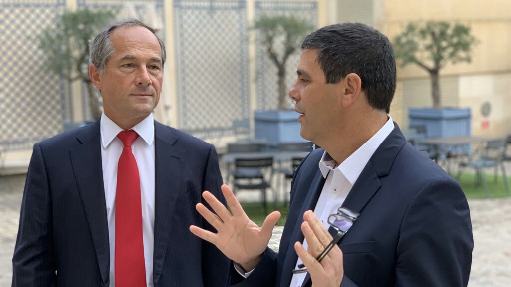 Very glad to welcome <a href="/FredericOudea/">Frédéric Oudéa</a> at our #ITinfrastructure #ExternalAdvisoryBoard <a href="/SocieteGenerale/">Societe Generale Group</a> with 10 #tech companies and leaders #OpenSG