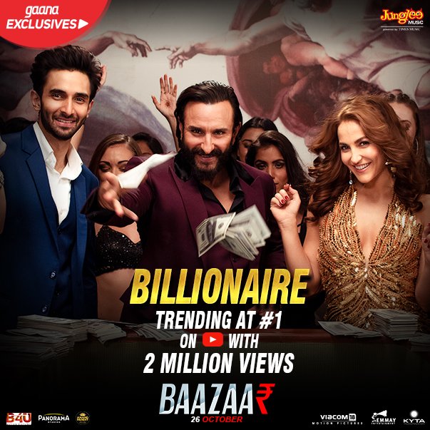 TimesMusicHub's tweet image. Khol de bottle Yaara! #Billionaire - #Trending at #1 with #2MN views on @YouTube 🔥🔥🤗🤘🤘👉 bit.ly/Billionaire-Ba…