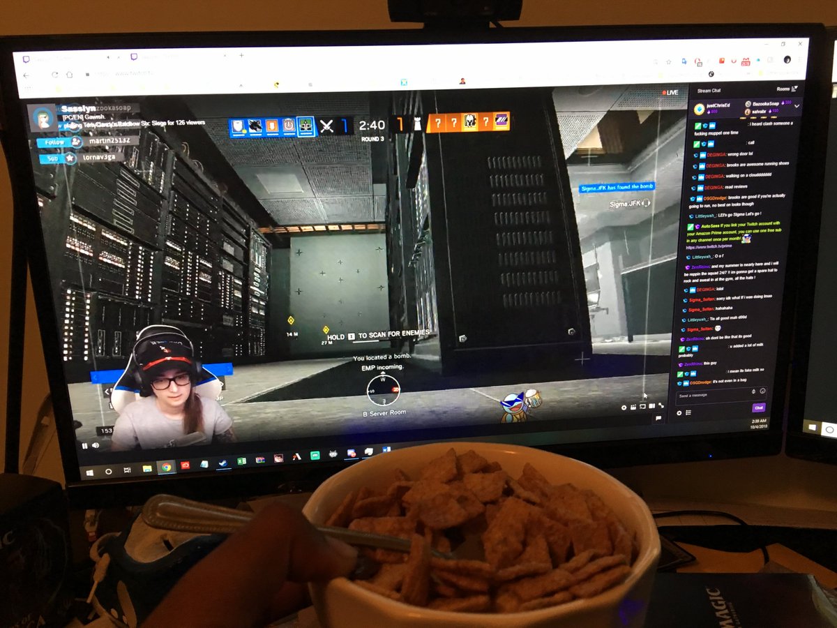 kurohitsuki's tweet photo. Best way to end the nights! Cinnamon Toast Crunch and the coolest of shows
@SasslynTV #Coolstreams https://t.co/doak4FKNPL