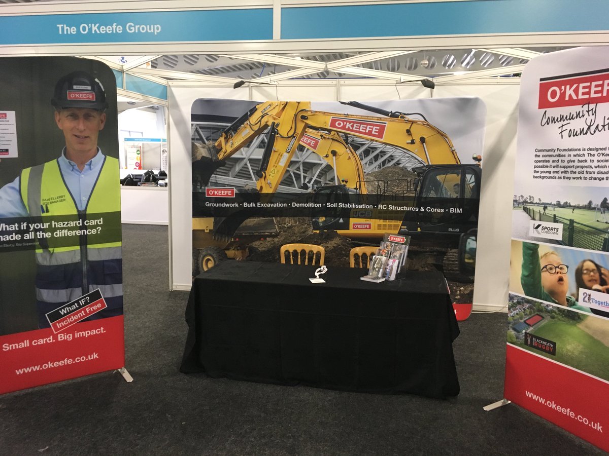 OKeefe_Group's tweet photo. Our stand is all set up and we are ready to go @KentConExpo in Detling - See you soon! 

#KentConstructionExpo #exhibitions #kent #detling #Construction https://t.co/44ompquMNZ
