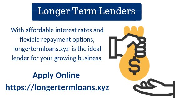 loans_long's tweet image. For any business activity that requires significant capital investment, #longtermloans from longertermloans.xyz  can come to your aid. For more info visit bit.ly/2QOWesL
#badcredit #loans #bestloans #studentsloan