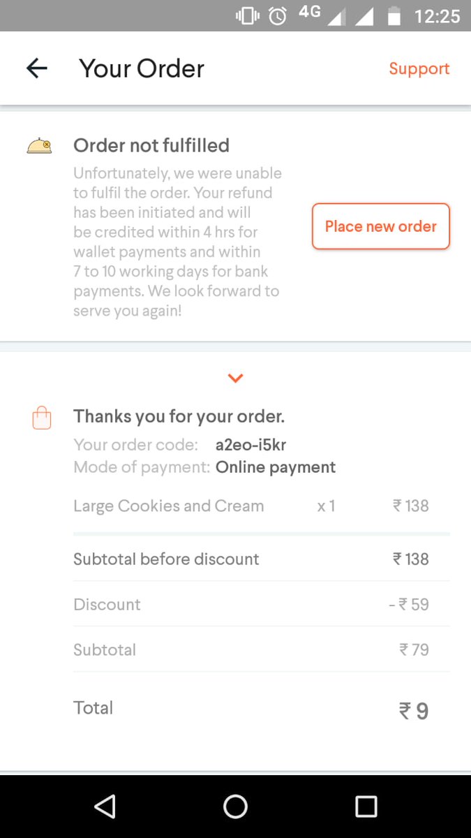 Shru12Shetty's tweet photo. @foodpandaIndia what is wrong with you?? 3 times in 2 days food is not delivered, but the app shows it's delivered. Your delivery personnel do not respond to calls. Your customer service do not respond as well #worstservice #disappointment #nomoreorders https://t.co/4J2Ltx4UHS