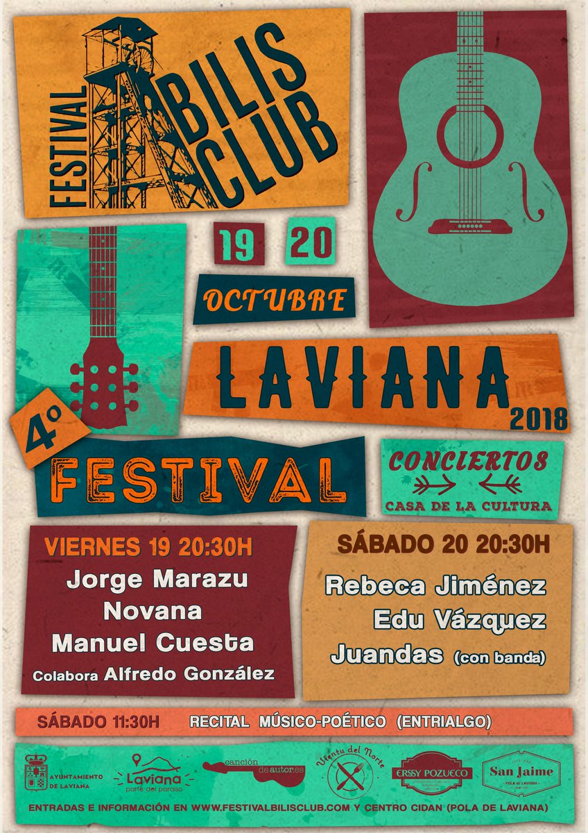 Casi todo listo para el Festival de canción de autor de Asturias. El evento cultural del año en Laviana. 
Ya por su cuarta edición y a 20min de Oviedo.  Entradas a la venta en entradium.com/entradas/4-fes… 
¡Son limitadas!