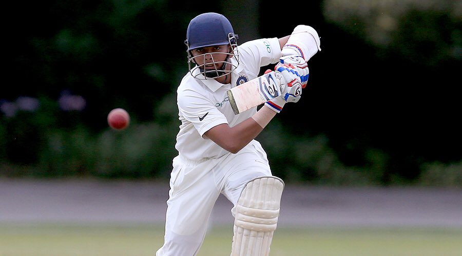 💯on Ranji Trophy debut
💯on Duleep Trophy debut
Now, a 💯on Test debut 

All this, as a teenager! 😱Prithvi Shaw-ing off his class in the 1st Paytm Test Cricket – #INDvWI match! #TestAsliFansKa