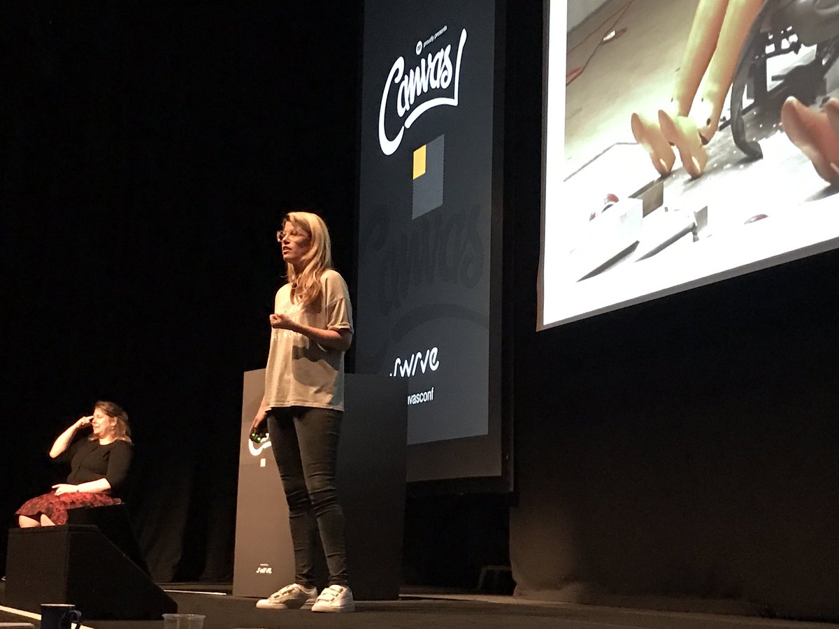 Amazing opening to #canvasconf with <a href="/Pip_Jamieson/">Pip Jamieson</a> talking about building diverse teams. Best justification I’ve heard 👏👏👏