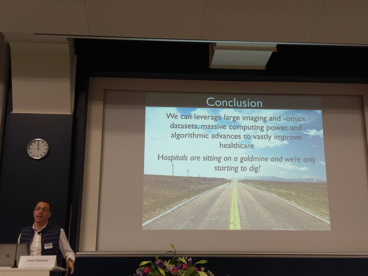 healthbankcoop's tweet photo. Great presentation by Dr. Jonas Richiardi from @precision_chuv @SiemensHealth on "Predictive radiology for precision medicine" today @ZHAW #lifeinnumbers #Digitalhealth event https://t.co/gQWub2wqvm