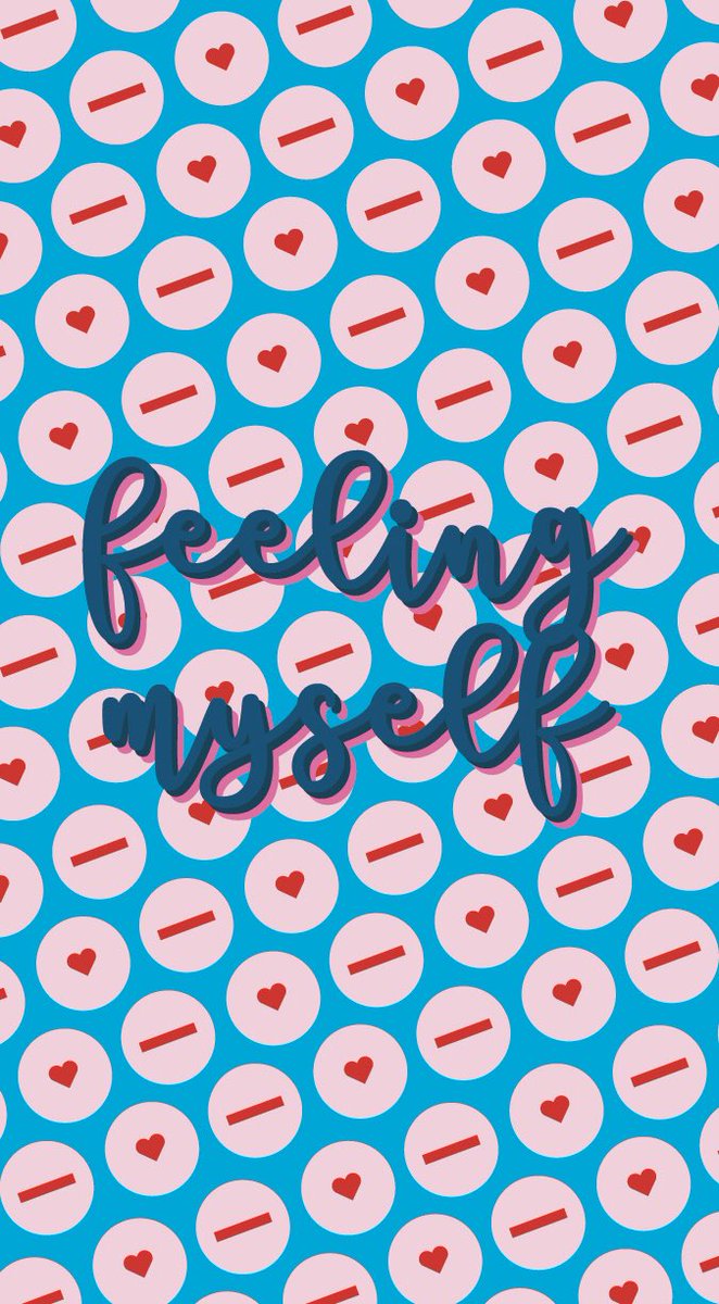 I hope you’re all enjoying the latest collaboration between me and @deliciousmonstertea for Breast Cancer Awareness month. 
I created this wallpaper for you to use so you’d all never forget to check yourself and also feel yoself yo- it’s all about the self love x