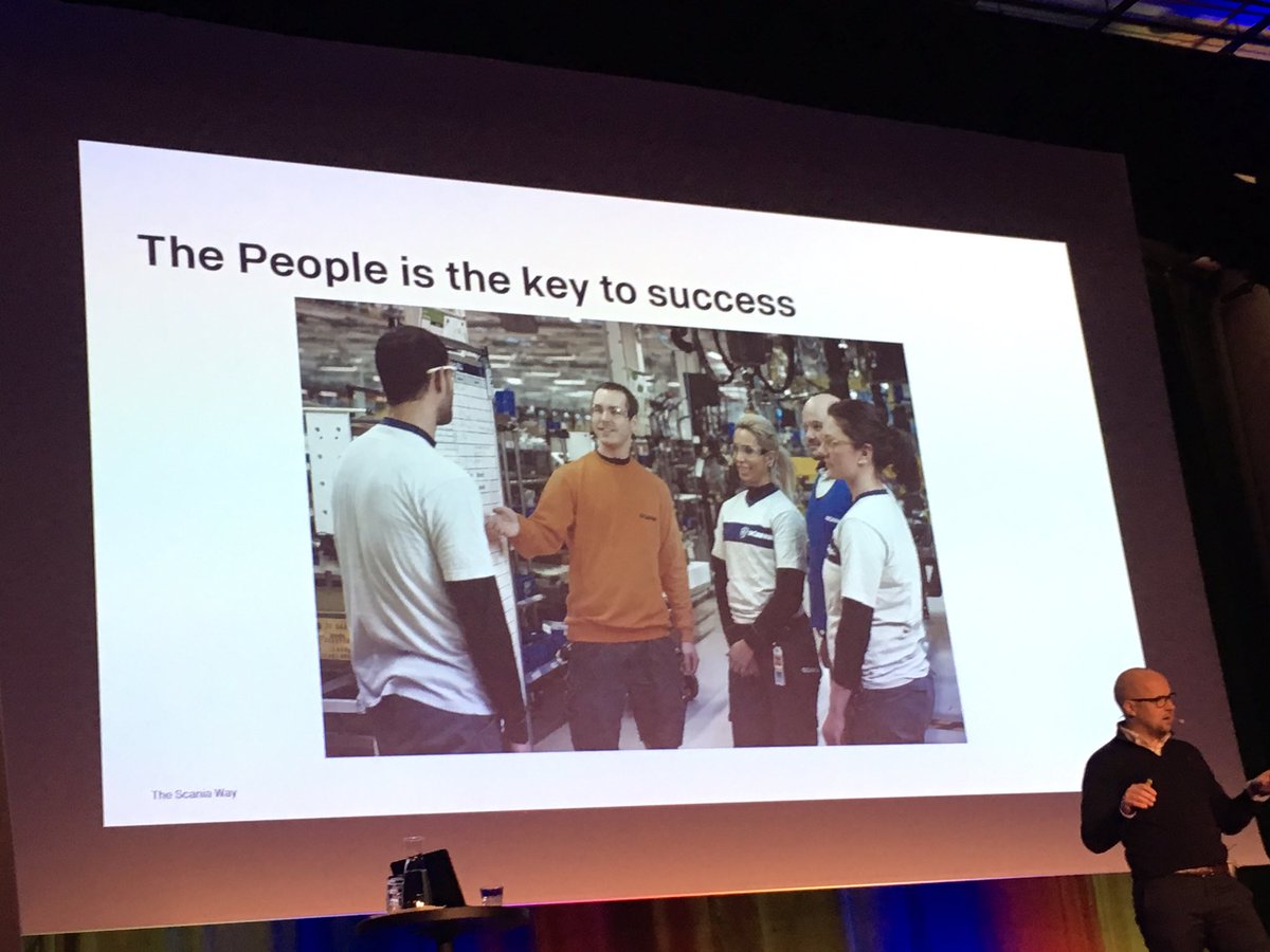 The secret ingredient to successful lean adoption is people. It’s us. #lean #LM2018 #scaniaway <a href="/LeanYhdistys/">Lean-yhdistys</a>