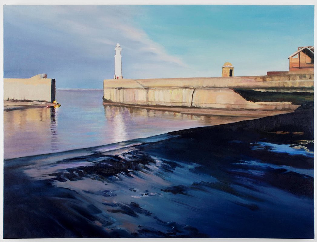 Here’s a stunning painting from our forthcoming Julia McNairn White exhibition - Morning Sunlight at Newhaven Harbour