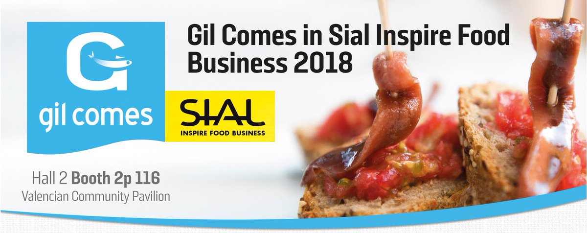 GilComes's tweet photo. @GilComes sera présent au #SIAL2018 du 21 au 25 octobre 2018.
@GilComes estará presente en #SIALPARIS del 21 al 25 de octubre.
@GilComes will be present in #sial2018 from october 21 to 25.
#innovation #preservedfish #semipreservedfish #anchovies #mediterraneansardines #Paris https://t.co/UX4BsiyZfA