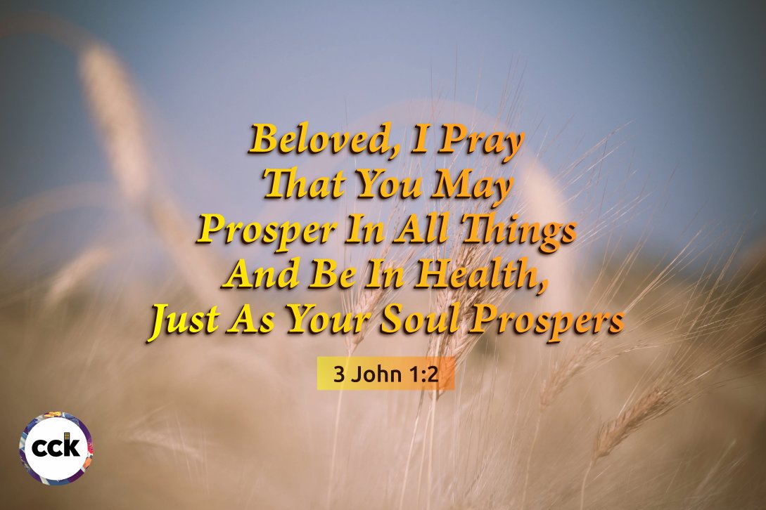 citychurchkla's tweet photo. It’s God’s Will To Prosper You.
“The Elder, To The Beloved Gaius, Whom I Love In Truth: Beloved, I Pray That You May Prosper In All Things And Be In Health, Just As Your Soul Prospers”
~3 John 1:1-2
#ProsperInAllThings https://t.co/QtQ3uodSPE
