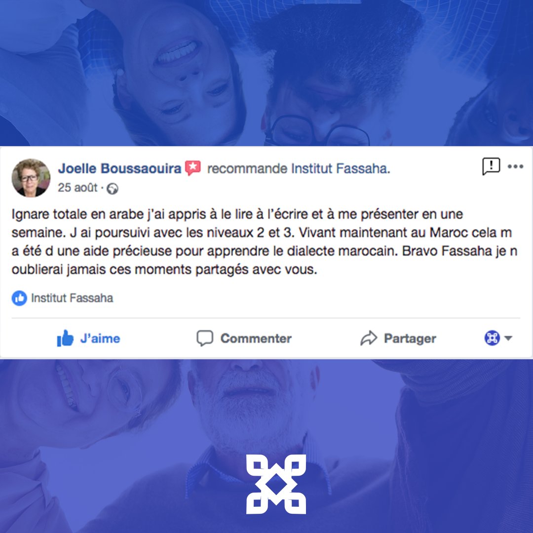 Fassaha's tweet photo. L'avis de Joëlle sur nos formations 👩‍🎓👏🏻 Bravo à elle. #apprendrearabe #formationslanguearabe #lireetecrirelarabe #languearabe https://t.co/2IjK7sZS1b