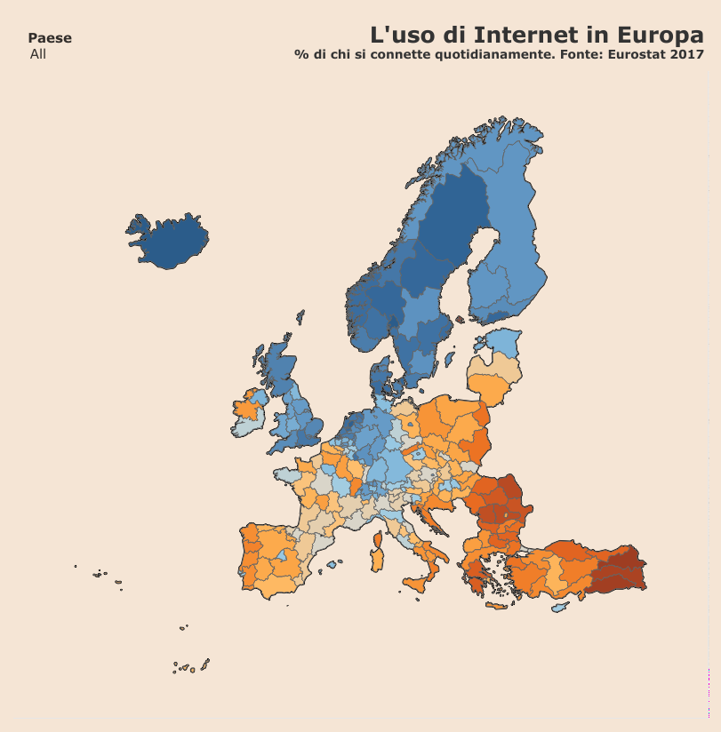 24infodata's tweet photo. C’è una correlazione negativa tra le temperature medie e l’accesso quotidiano a Internet. Nel senso che, almeno a livello europeo, più fa freddo più aumenta la percentuale di persone che ogni giorno si connette alla Rete.  https://t.co/VXPpe97RG6 https://t.co/uVNHXzYDbq