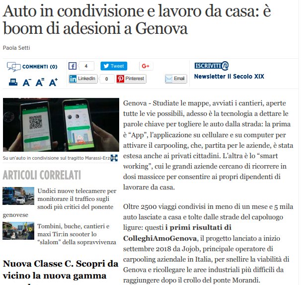 TalentGardenit's tweet photo. #ColleghiAMOGenova è un progetto di #TAGGenova e @Jojob_Carpool, un'iniziativa per snellire il traffico cittadino e ridare slancio alla città di #Genova. Scopri di più: https://t.co/5LC2cDn2CF @ilsecoloxix https://t.co/n6LjV2Ig8P