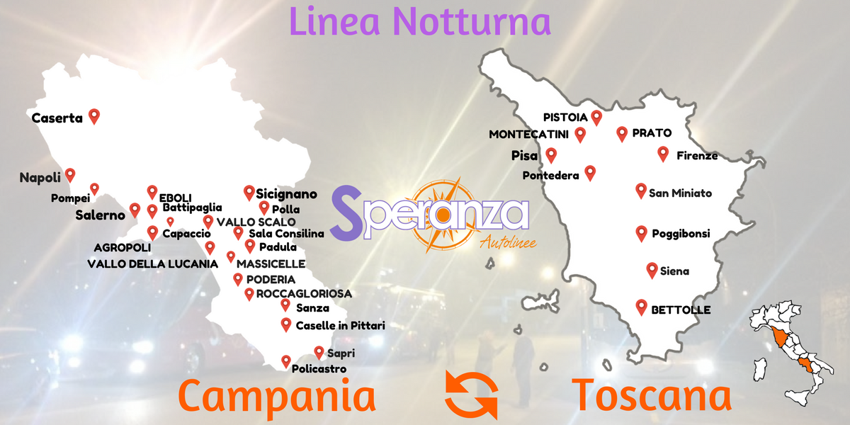 speranzaviaggi's tweet photo. #LINEANOTTURNA #Campania - #toscana 
Scopri di piu: https://t.co/akI47ZAxSP https://t.co/6axfn4bpXa