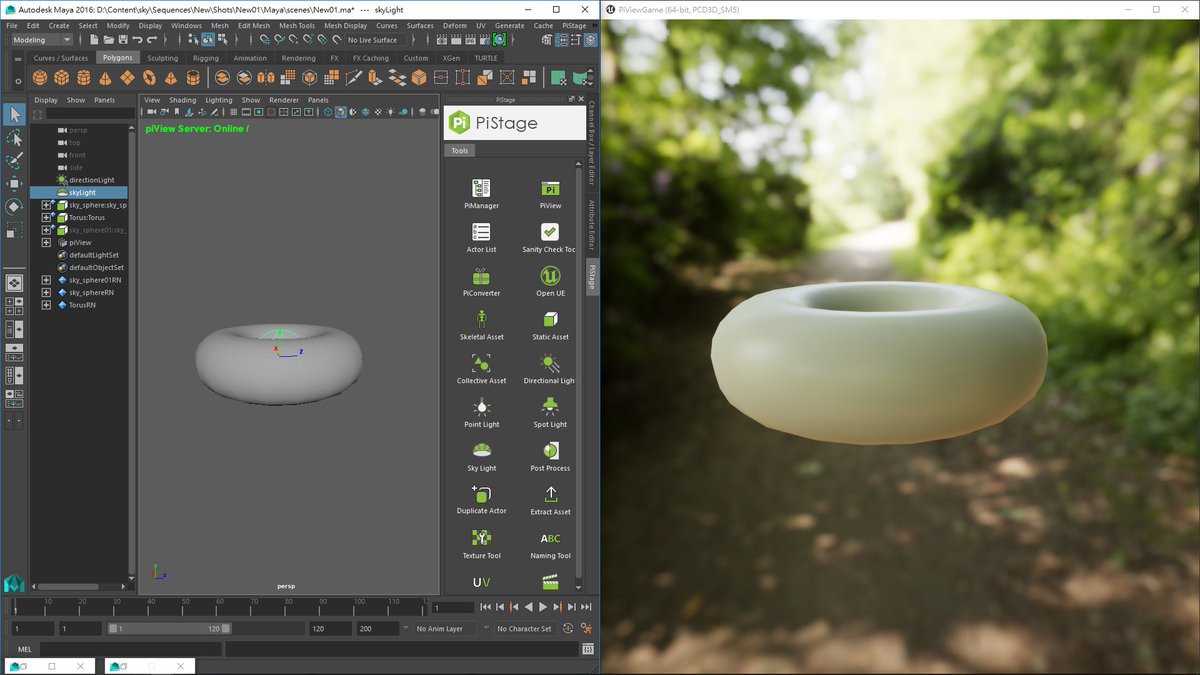 PiSquareUS's tweet photo. New #PiStage tutorial released.
Tutorial 22: Create Sky Spheres
https://t.co/OwCUdVlGvq
This tutorial shows you how to create custom sky spheres, and use HDRI maps as lighting sources.

#RealTimeAnimation #RealTimeProduction #VirtualProduction 
#previs #3dmodeling #maya #unreal https://t.co/Irgdab63O5