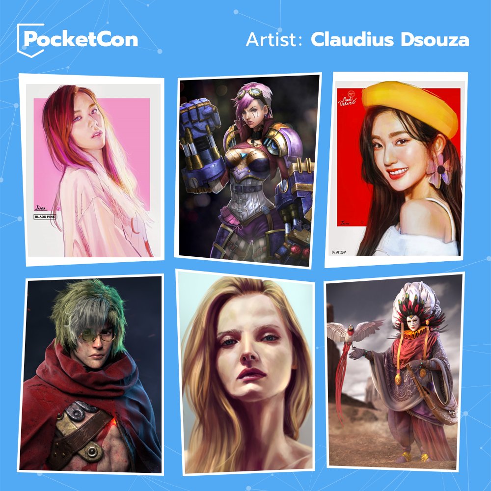 Claudius Dsouza is currently working in Singapore as a mentor and he likes creating 3d characters reimaged from 2d. He also likes drawing Portraits for fun. Please follow and enjoy his artworks:
bit.ly/2DLrJlc 
#digitalart #3dcharacters #portraits #pocketcon