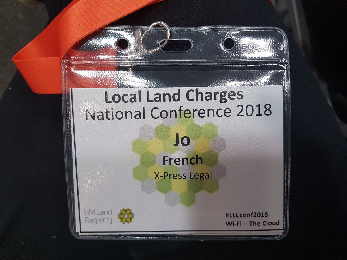 JoXPress's tweet photo. Industry stuff innit. #landcharges #property #conveyancing #searches #llcconf2018 https://t.co/dfMr71UOFL