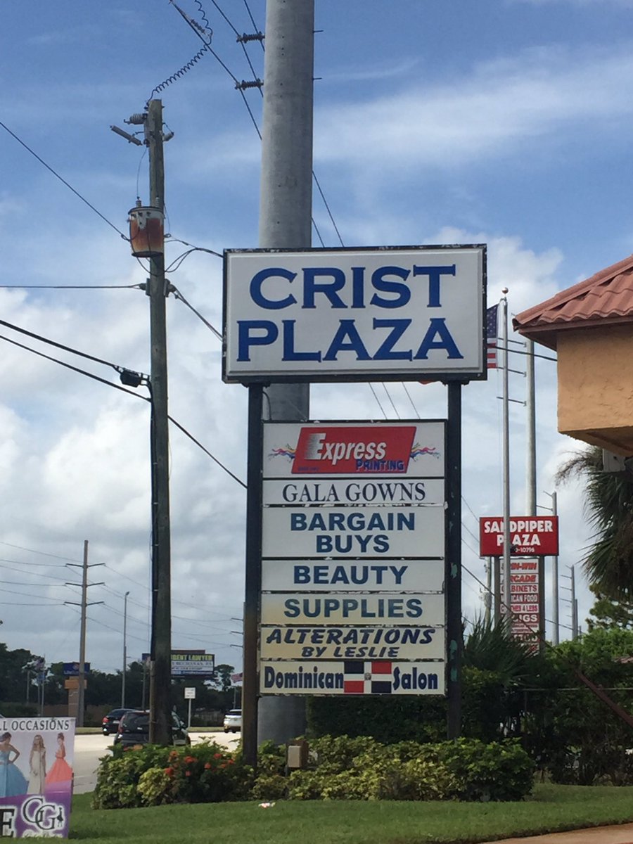ilovepvm's tweet photo. @johnbcrist I found Crist Plaza in PSL Florida ! https://t.co/nqOhi0VAMH