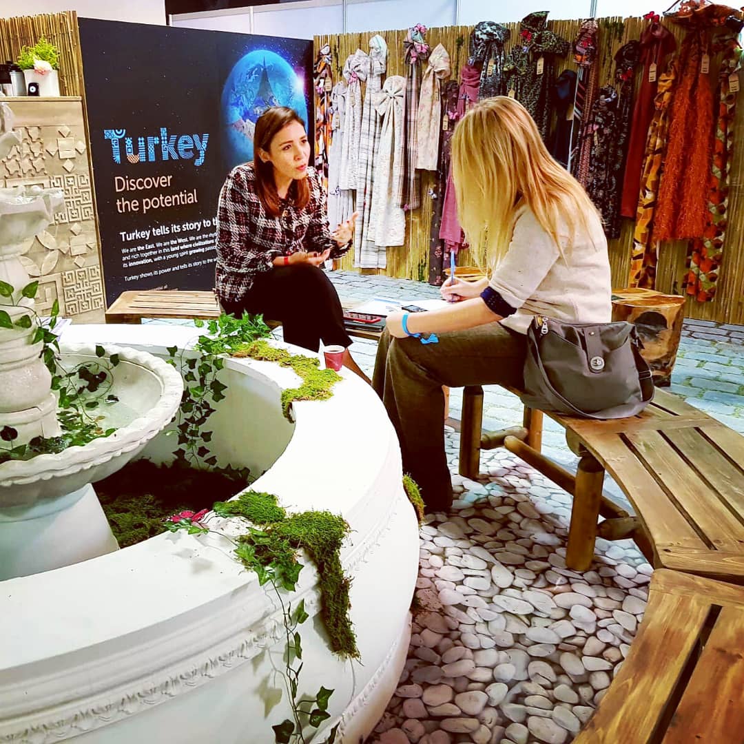 TFFMagazine's tweet photo. Seconday in #LAtextileshow Pınar Taşdelen Engin @PTasdelenEngin, President Utib. In-Person interview with Dorothy Crouch, Associate Editor, California Apparel News
@utibsosyal 
@apparelnews https://t.co/yZPqJqmVRL