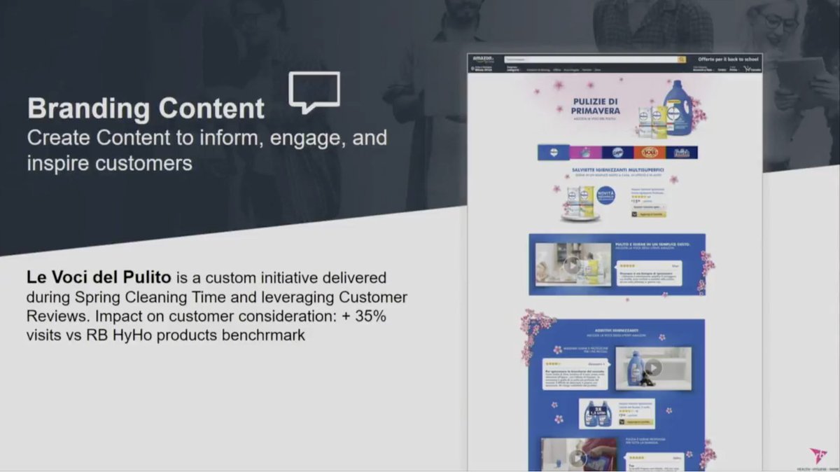 VinsDellolio's tweet photo. Intergrare le review dei consumatori negli spot televisivi è la strategia Napisan per valorizzare in modo multicanale la propria attività su #Amazon. #OM18 https://t.co/AUJmHYtEtk