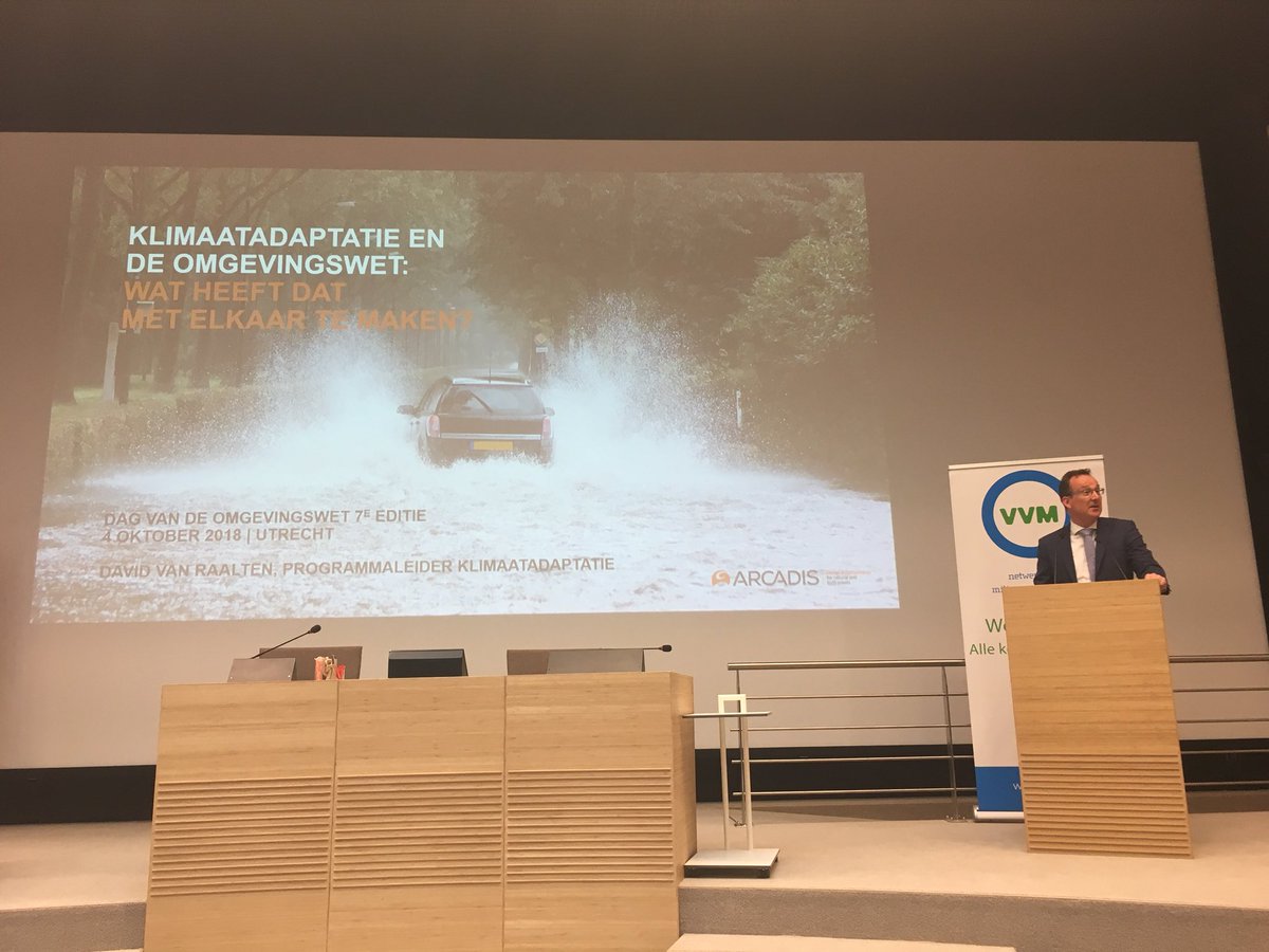 VVMOmgevingswet's tweet photo. David van Raalten @arcadisnl over klimaatadaptatie en de #omgevingswet https://t.co/I4afhbxJgb