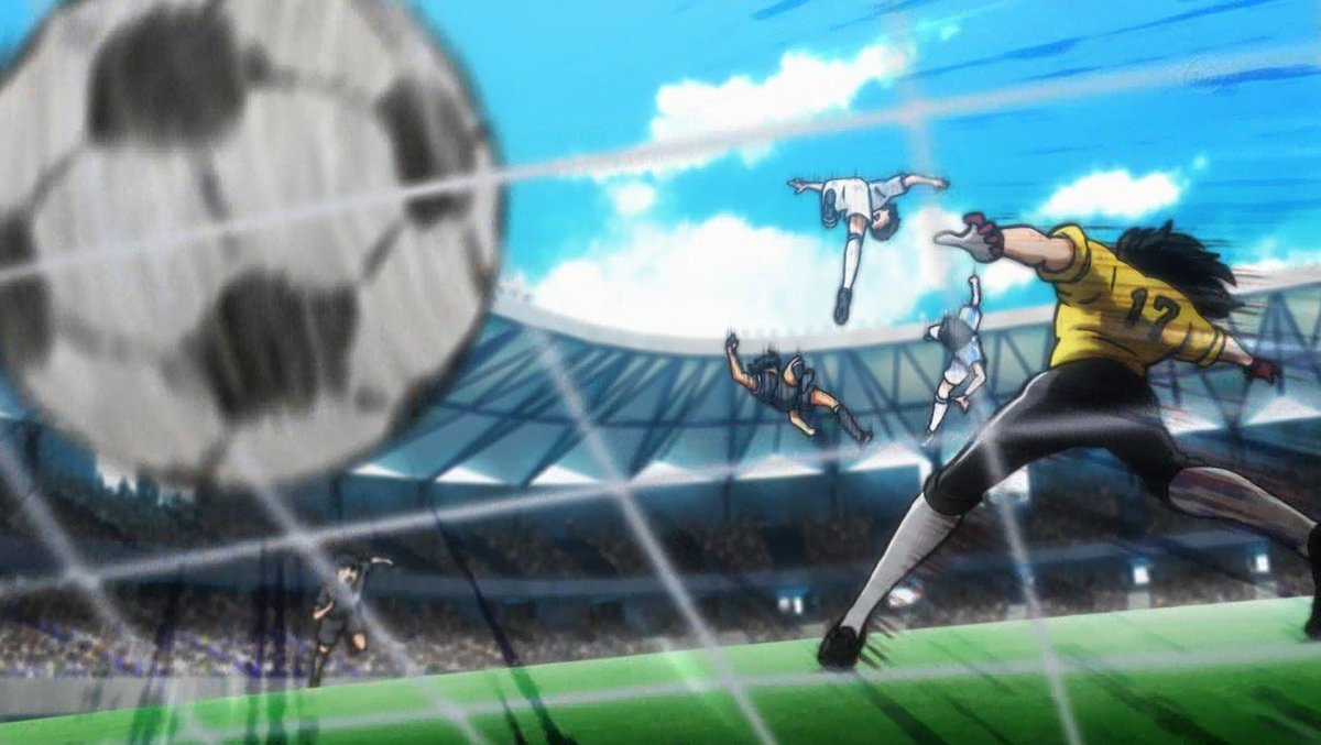 くらモン 来週で小学生編が終わるみたいだけど 決勝戦も超熱かった 特に南葛の3点目の岬くんがオーバーヘッドをスルーして それに日向と若島津が釣られて翼が時間差オーバーヘッドを決めたシーン最高や キャプテン翼