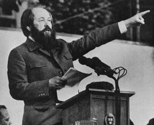 'A decline in courage may be the most striking feature which an outside observer notices in the West. The Western world has lost its civil courage, both as a whole and separately, in each country, each government, each political party, and, of course, in the UN'Solzhenitsyn