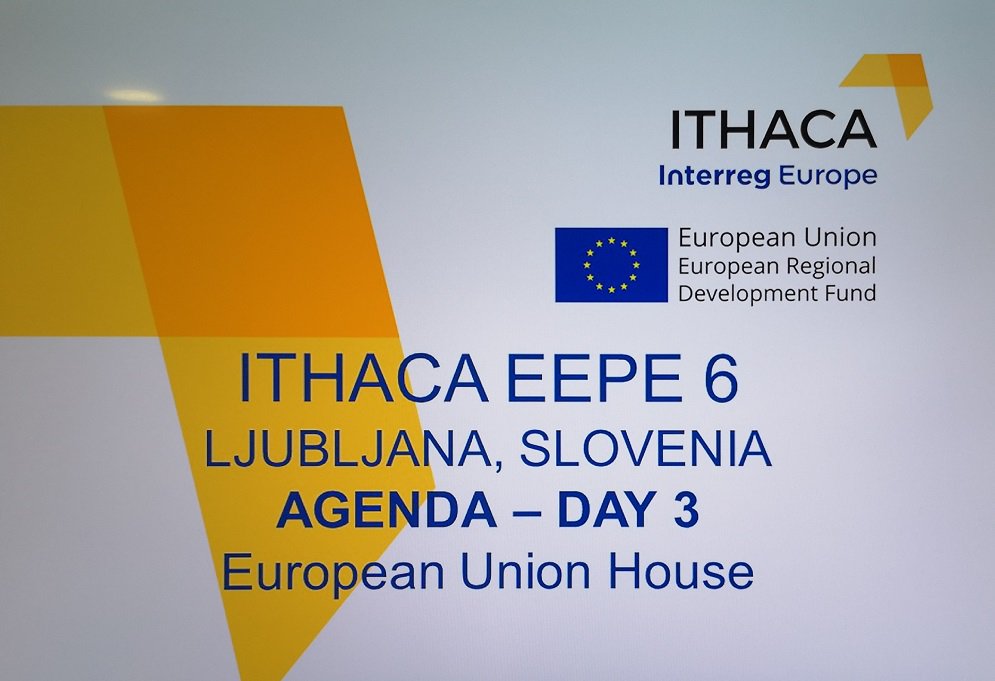 EKvSloveniji's tweet photo. Welcome @ITHACA_health to our🇪🇺House #HišaEU!👋
#EuropeanSemester recommendations for🇸🇮stress the importance of adopting & implementing healthcare & long-term care reforms to⬇pressure on public finances.Many inspiring examples of R&D in eHealth & eCare at #ITHACAlive today. https://t.co/OL989519Bf