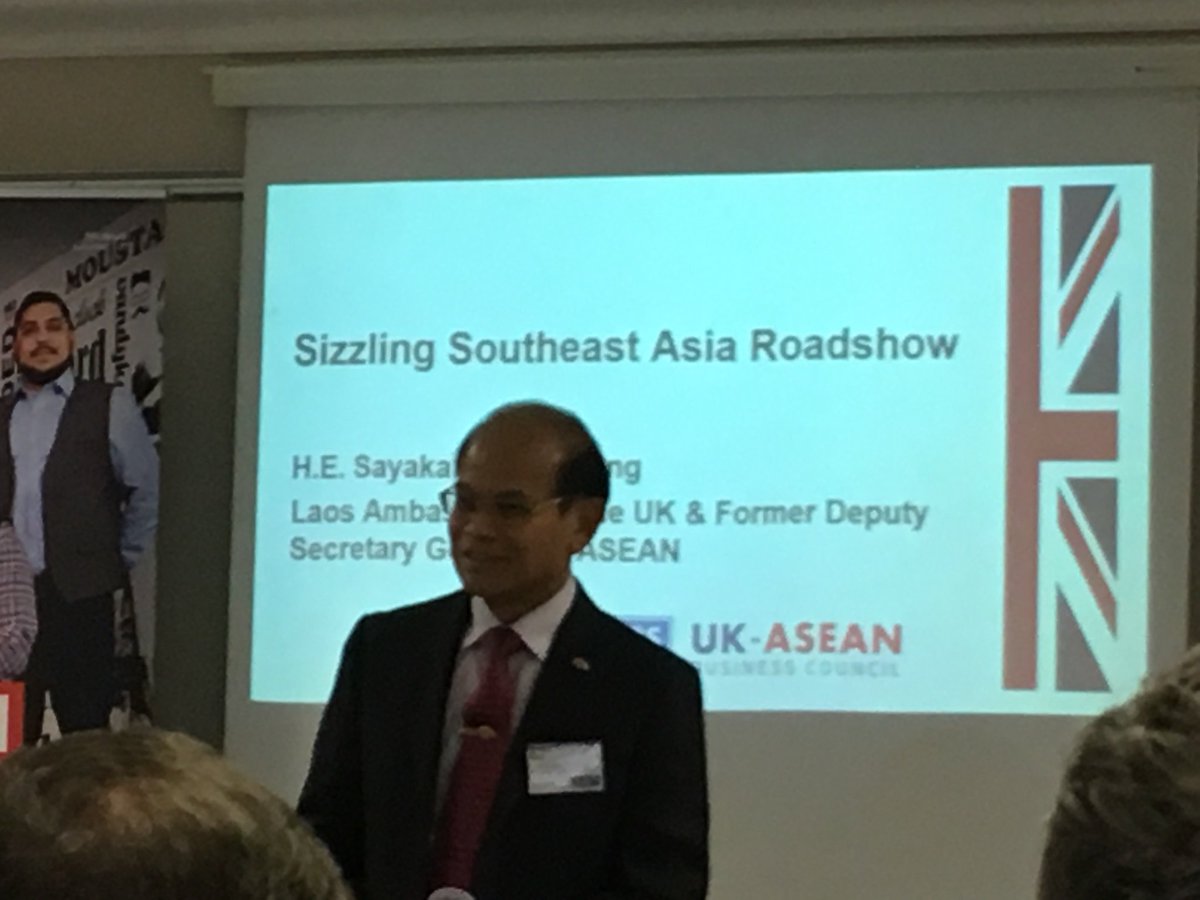 tradegovuk_EM's tweet photo. Absolutely delighted to welcome the Laos Ambassador to the UK to speak about the opps in ASEAN, H.E Sayakane Sisouvong @UKASEAN @simon_grand @IanH_tradegovuk https://t.co/0TGbLqkyW7