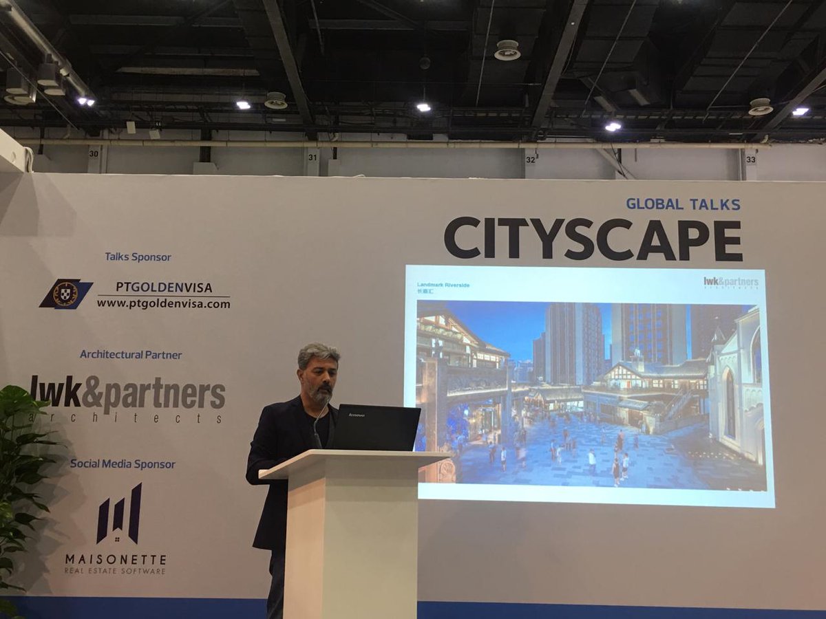 LWK_Partners's tweet photo. It's a wrap! This year’s #CityscapeTalks series ended on a high note with #LWK Design Director Kourosh Salehi sharing more on his vision for future mall design. Half an hour till the show ends, we will love to connect with you! @CityscapeMENA https://t.co/D7d8lUp5Qy