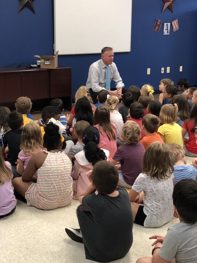 Reading with <a href="/thornell5/">Dr. Robert Thornell</a>!!! Sharing our love for Reading and making goals for our future! <a href="/RoanokeRangers/">Roanoke Elementary</a> <a href="/Roanoke1stGrade/">Roanoke 1stGrade</a>