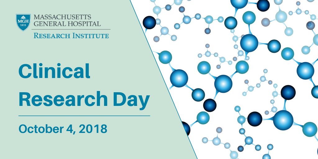 Today is Clinical Research Day! Stop by to hear about and celebrate the great work #MassGeneral investigators are doing! @MassGeneralNews #mgri #scicomm massgeneral.link/clin-research-…