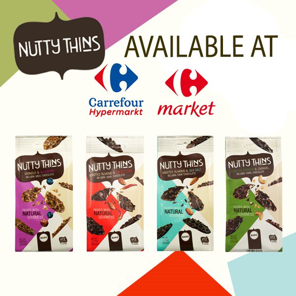 nuttythins's tweet photo. Any #chocolate #cravings today? 😋 Get your nutty chocolate stash in #Carrefour stores! 

#nuttythins #nuttyadventures #belgianchocolate #thins #nuts #nutsoverload #natural https://t.co/WgtdApZvzZ
