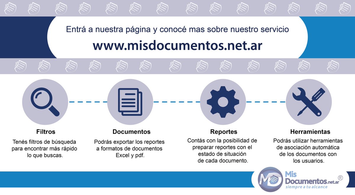 MDmisdocumentos's tweet image. Entrá a nuestra página, conocé mas sobre nuestro servicio y todo lo que brindamos...
misdocumentos.net.ar
#misdocumentos #siempreatualcance #facilidad #accesibilidad #solucionesprácticas