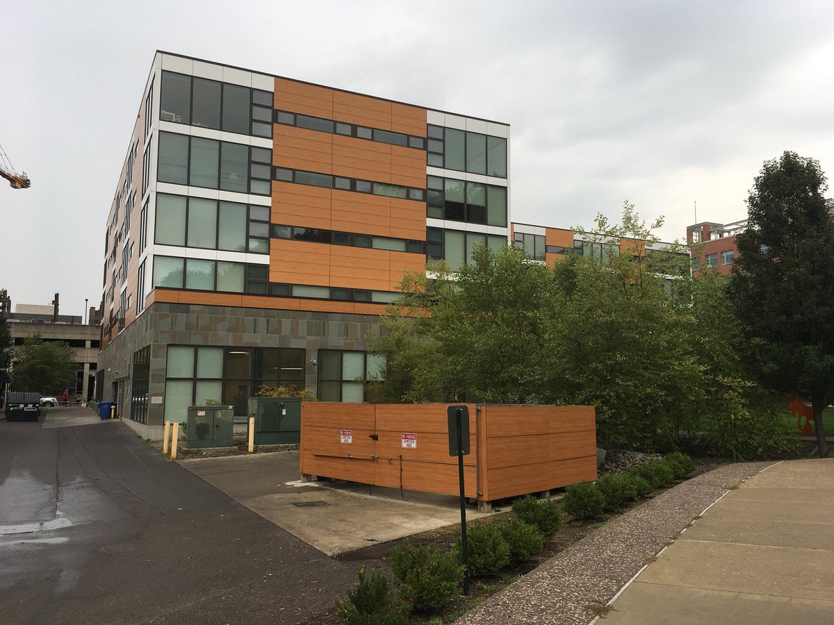A nice looking dumpster enclosure. This is what planners take pictures of... <a href="/NYUpstateAPA/">NY Upstate APA</a> #upstateapa18