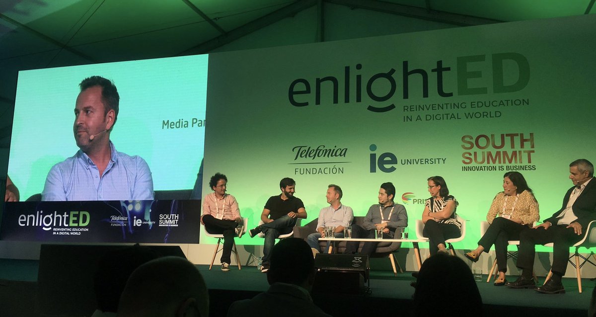 bernardooo's tweet photo. Thanks to @IEbusiness for inviting me to speak at #Enlighted talking about #disruptEDU. Very impressed by the whole organisation of #Southsummit18 and the calibre of speakers and nr of attendants. Exciting times to be in #edtech! 
proud @IEAlumni @busuu https://t.co/DrV3YdckDw
