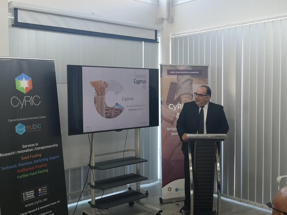 GravityIncbtr's tweet photo. @martannousis deputy director General of @InvestCyprus presents different government #investment policies for startups, investors and how the help the innovation ecosystem to grow at @european_esil event in #Cyprus. #ESILinCyprus
@eubic @Cy_RIC #angelinvesting #startupcyprus https://t.co/ym0mV5rZTT